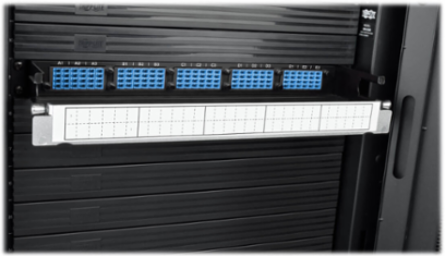 40/100Gb Fiber Breakout Patch Panel, 1U, 15 MTP to 60 LC Duplex Ports