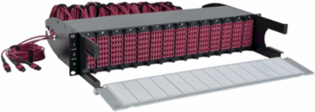 40/100Gb Fiber Breakout Patch Panel, 42 MTP to 168 LC, OM4 Multimode