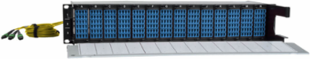 40/100Gb Fiber Breakout Patch Panel, 2U, 42 MTP to 168 LC Duplex Ports