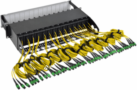 40/100Gb Fiber Breakout Patch Panel, 2U, 42 MTP to 168 LC Duplex Ports