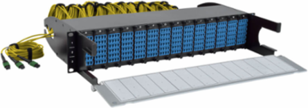 40/100Gb Fiber Breakout Patch Panel, 2U, 42 MTP to 168 LC Duplex Ports