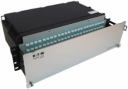 Preloaded Fiber Patch Panel, 3U - 24x (12F MTP/MPO-PC to 4x LC Duplex F/F) 8F Trunk Cables, OM4 Multimode, 10 m (32.8 ft.)