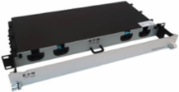 Preloaded Fiber Panel, 1U - 2x (12x LC/LC Duplex M/M) 24F Trunk Cables, OM4 Multimode, 20 m (65.6 ft.)