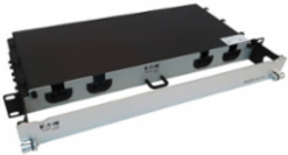 Preloaded Fiber Panel, 1U - 2x (24F MTP/MPO-PC to 12x LC Duplex F/M) 24F Trunk Cables, OM4 Multimode, 10 m (32.8 ft.)