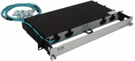 Preloaded Fiber Panel, 1U - 2x (24F MTP/MPO-PC to 12x LC Duplex F/M) 24F Trunk Cables, OM4 Multimode, 20 m (65.6 ft.)