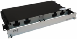 Preloaded Fiber Panel, 1U - 2x (24F MTP/MPO-PC to 12x LC Duplex F/M) 24F Trunk Cables, OM4 Multimode, 20 m (65.6 ft.)