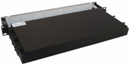 Preloaded Fiber Panel, 1U - 2x (3x8F MTP/MPO-PC F/F) 24F Trunk Cables, OM4 Multimode, 20 m (65.6 ft.)