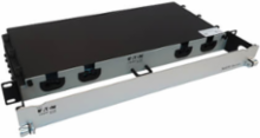 Preloaded Fiber Panel, 1U - 2x (12F MTP/MPO-PC to 4x LC Duplex F/M) 8F Trunk Cables, OM4 Multimode, 20 m (65.6 ft.)