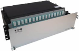 Preloaded Fiber Patch Panel, 3U - 48x (12F MTP/MPO-PC to 4x LC Duplex F/F) 8F Trunk Cables, OM4 Multimode, 5 m (16.4 ft.)