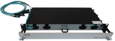 Preloaded Fiber Panel, 1U - 4x (3x8F MTP/MPO-PC F/F) 24F Trunk Cables, OM4 Multimode, 10 m (32.8 ft.)