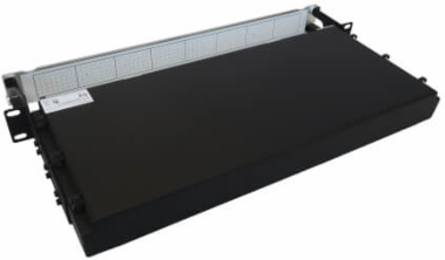 Preloaded Fiber Panel, 1U - 4x (12F MTP/MPO-PC to 4x LC Duplex F/M) 8F Trunk Cables, OM4 Multimode, 10 m (32.8 ft.)