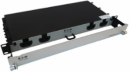 Preloaded Fiber Panel, 1U - 4x (12F MTP/MPO-PC to 4x LC Duplex F/M) 8F Trunk Cables, OM4 Multimode, 10 m (32.8 ft.)