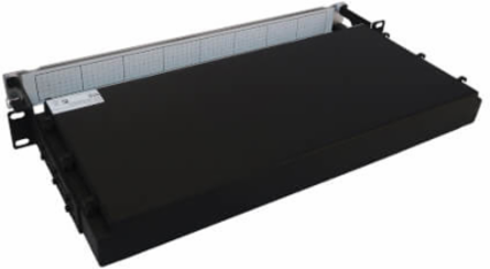 Preloaded Fiber Panel, 1U - 2x (12x LC/LC Duplex M/M) 24F Trunk Cables, OS2 Singlemode, 10 m (32.8 ft.)