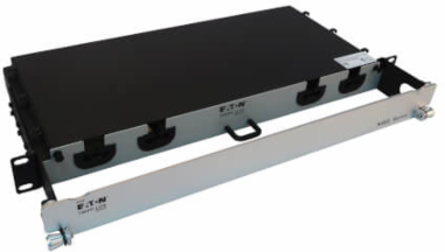 Preloaded Fiber Panel, 1U - 2x (12x LC/LC Duplex M/M) 24F Trunk Cables, OS2 Singlemode, 10 m (32.8 ft.)