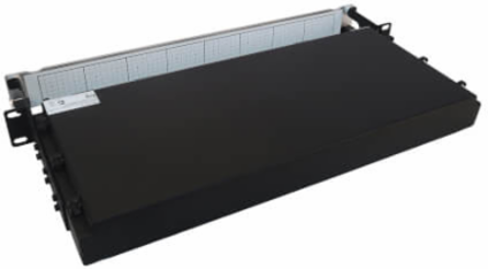 Preloaded Fiber Panel, 1U - 2x (12x LC/LC Duplex M/M) 24F Trunk Cables, OS2 Singlemode, 20 m (65.6 ft.)