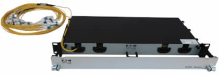 Preloaded Fiber Panel, 1U - 2x (12x LC/LC Duplex M/M) 24F Trunk Cables, OS2 Singlemode, 20 m (65.6 ft.)