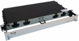 Preloaded Fiber Panel, 1U - 2x (12x LC/LC Duplex M/M) 24F Trunk Cables, OS2 Singlemode, 20 m (65.6 ft.)