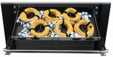 Preloaded Fiber Panel, 1U, 6x LC Duplex Trunk Cables, 8F OS2 Singlemode, 10 m