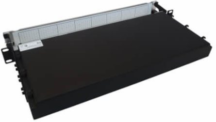 Preloaded Fiber Panel, 1U, 6x LC Duplex Trunk Cables, 8F OS2 Singlemode, 10 m