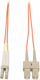 7M (23 ft.) Duplex Multimode 50/125 Fiber Patch Cable, LC/SC Connectors, OM2