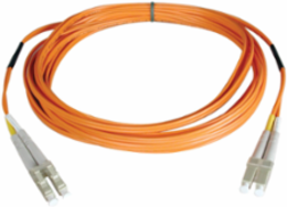 3-Foot Duplex Multimode Fiber Patch Cable LC/LC, 50/125 Micron, PVC Jacket