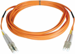 2M Duplex Multimode Fiber Patch Cable LC/LC, 50/125 Micron, LSZH Jacket