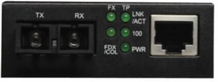 Multimode Media Converter, 10/100BaseT to 100BaseFX-SC, 2Km, SC Duplex
