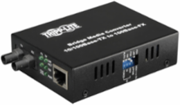 10/100BaseT to 100BaseFX-ST Multimode Media Converter, 2km, Auto-sensing