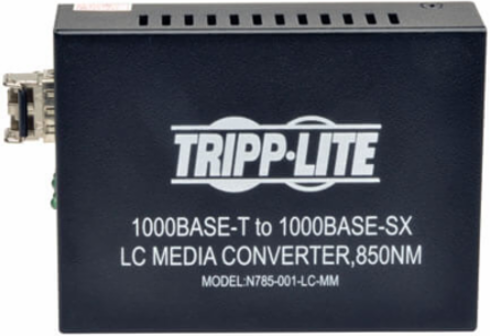 10/100/1000 LC Multimode Media Converter, 550M, 850nm, RJ45 to LC
