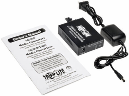 10/100/1000 LC Multimode Media Converter, 550M, 850nm, RJ45 to LC