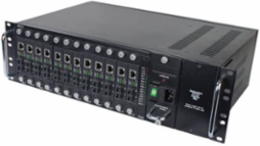 Media Converter Chassis, 12-Slot, 3U Rack Mount, for N784-H and N785-H Series, TAA