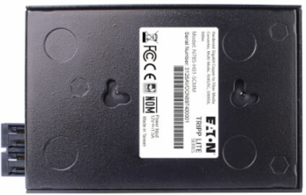 Hardened Gigabit Fiber Media Converter, RJ45/SC Multimode, -10 to 60C, 500 m, TAA