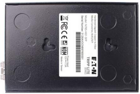Hardened Gigabit Fiber to Ethernet Media Converter, RJ45/SFP, -10 to 60C, TAA