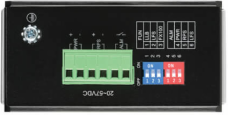 Industrial Gigabit Fiber to Ethernet Media Converter, RJ45/SFP, -40 to 75C, DC Power, TAA