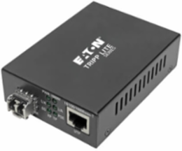 Gigabit Multimode Fiber to Ethernet Media Converter, PoE+, LC, International Power, 850 nm, 550 m