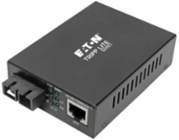 Gigabit Multimode Fiber to Ethernet Media Converter, PoE+, SC, International Power, 1310 nm, 2 km
