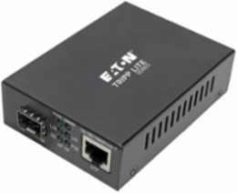 Gigabit SFP Fiber to Ethernet Media Converter, PoE+, International Power