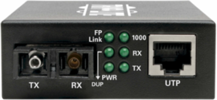 Gigabit Singlemode Fiber to Ethernet Media Converter, 1310 nm, 20 km