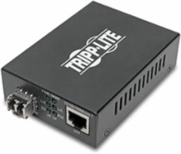 Gigabit Multimode Fiber to Ethernet Media Converter, 550m, PoE+ 1Gbps