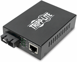 Gigabit Multimode Fiber to Ethernet Converter, PoE+, 550 m, SC
