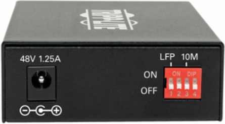 Gigabit Singlemode Fiber to Ethernet Media Converter, 20 km, 1310 nm, PoE+
