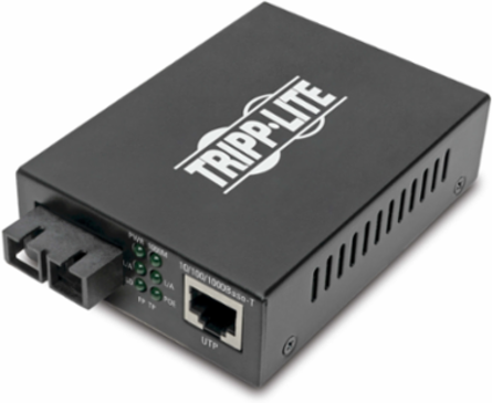 Gigabit Singlemode Fiber to Ethernet Media Converter, 20 km, 1310 nm, PoE+