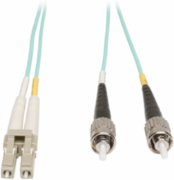 10Gb Duplex Multimode 50/125 OM3 LSZH Fiber Patch Cable, 5M (16.4 ft), Aqua