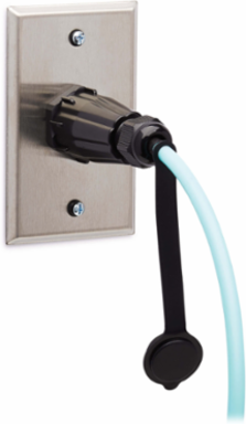 10Gb Duplex Multimode Fiber Patch Cable 50/125 OM3 IP68 Aqua 1 m