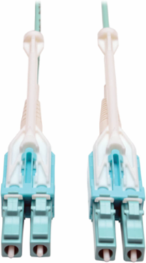 10Gb Duplex Multimode 50/125 OM3 LSZH Fiber Patch Cable, 1M (3 ft), Aqua, LC/LC