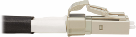 10Gb Rigid Industrial Duplex Multimode Fiber Patch Cable, Aqua, 5 m, IP68
