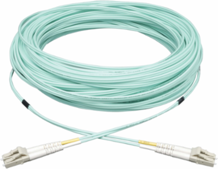 10Gb Duplex Multimode Fiber Patch Cable 50/125 OM3 8M Aqua