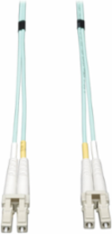 10Gb Duplex Multimode 50/125 OM3 LSZH Fiber Patch Cable, 0.5M, Aqua