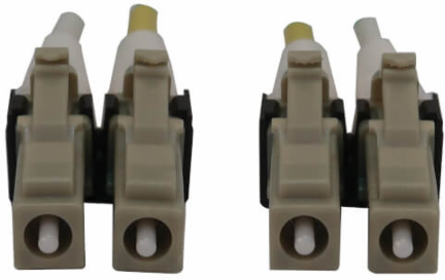 Fiber Optic Cable, 400G Multimode OM3, Duplex LC-PC, LSZH, Aqua, 2 m