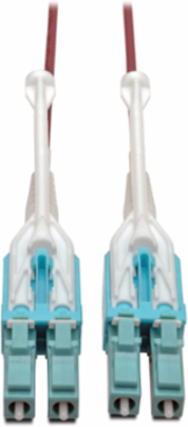 10Gb Duplex Multimode Fiber Patch Cable, 50/125 OM4, 1M (3 ft), Magenta